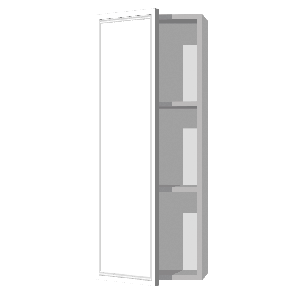 Кухонный шкаф 1-дверный 920х300х300мм Серый